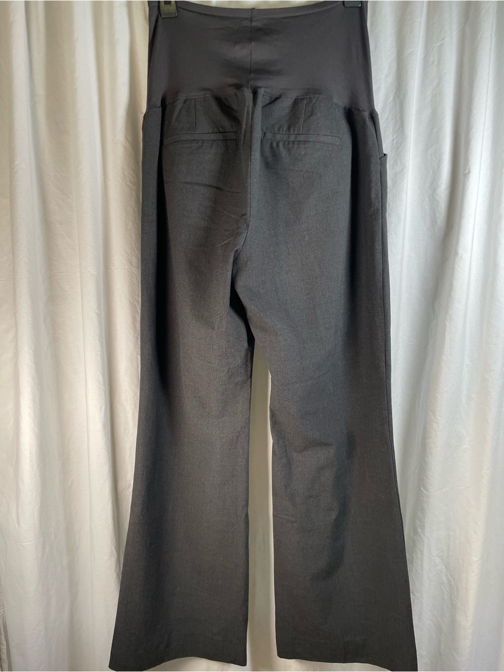 GAP Wide-Leg Maternity Pants — Charcoal/Dark Grey - Picture 5 of 9